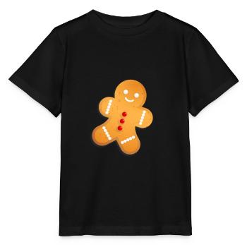 Lebkuchenmann - Stanley/Stella Kinder T-Shirt MINI CREATOR  - Schwarz - Vorne - Mikhail (115cm)