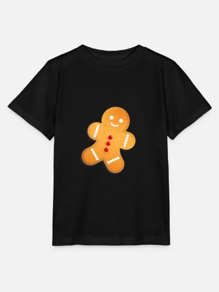 gingerbread man - Stanley/Stella MINI CREATOR Kids’ T-Shirt - black