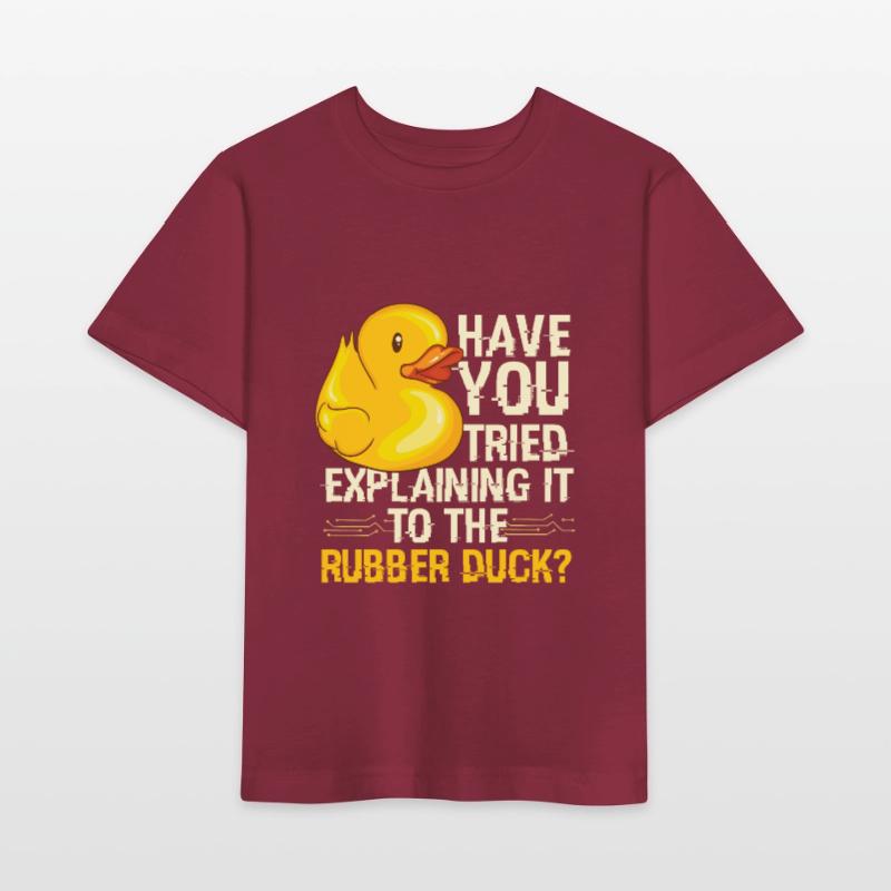Rubber Duck Debugging Programmierer Stanley/Stella Kinder T-Shirt MINI CREATOR 