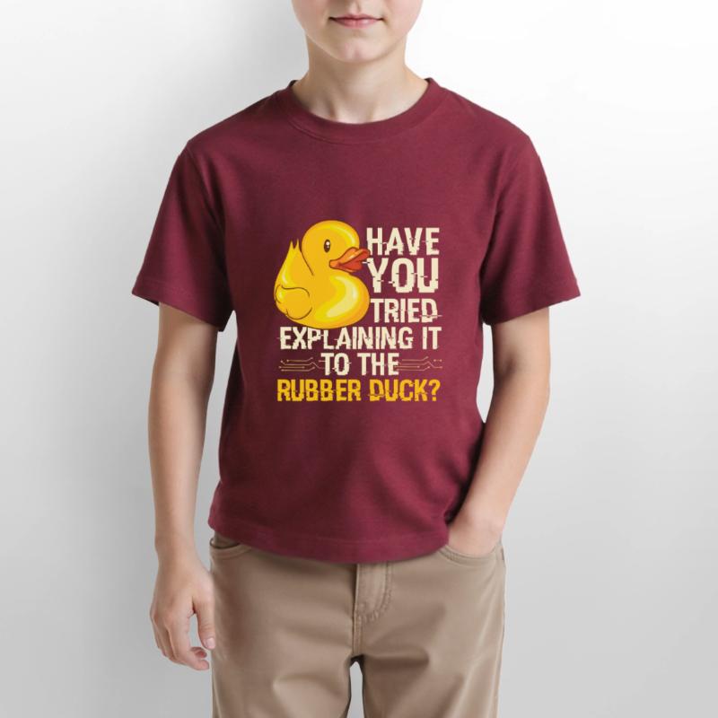 Rubber Duck Debugging Programmierer Stanley/Stella Kinder T-Shirt MINI CREATOR 
