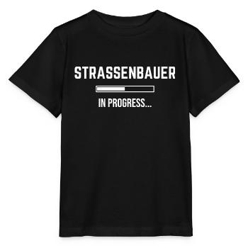 Strassenbauer In Progress - Stanley/Stella Kinder T-Shirt MINI CREATOR  - Schwarz - Vorne - Mikhail (115cm)