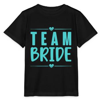 Team Braut - Stanley/Stella Kinder T-Shirt MINI CREATOR  - Schwarz - Vorne - Mikhail (115cm)