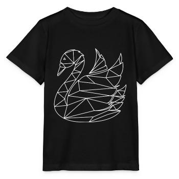 Schwan - Stanley/Stella Kinder T-Shirt MINI CREATOR  - Schwarz - Vorne - Mikhail (115cm)