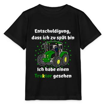 Entschuldigung Traktor - Stanley/Stella Kinder T-Shirt MINI CREATOR  - Schwarz - Vorne - Mikhail (115cm)