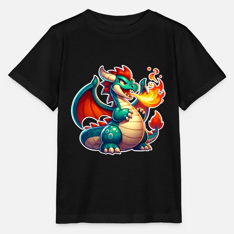 Drache - Stanley/Stella Kinder T-Shirt MINI CREATOR - Schwarz
