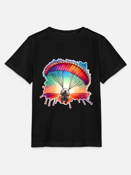 Motorschirm Paramotor - Stanley/Stella Kinder T-Shirt MINI CREATOR  - Schwarz