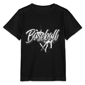 Baseball Lettering - Stanley/Stella MINI CREATOR Kids’ T-Shirt - black - Front - Mikhail (115cm)