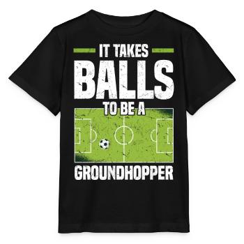 Idée cadeau de nettoyage | Stade de football Sports - T-shirt bio MINI CREATOR Stanley/Stella Enfant - noir - Devant - Mikhail (115cm)