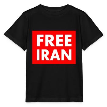 Free iran - Stanley/Stella Kinder T-Shirt MINI CREATOR  - Schwarz - Vorne - Mikhail (115cm)