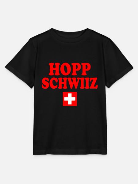 Hopp schwiiz - Stanley/Stella Kinder T-Shirt MINI CREATOR - Schwarz