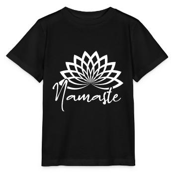 Namaste - Stanley/Stella Kinder T-Shirt MINI CREATOR  - Schwarz - Vorne - Mikhail (115cm)