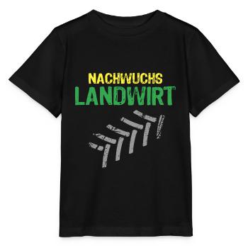 Nachwuchs Landwirt Bauer Landwirtschaft - Stanley/Stella Kinder T-Shirt MINI CREATOR  - Schwarz - Vorne - Mikhail (115cm)