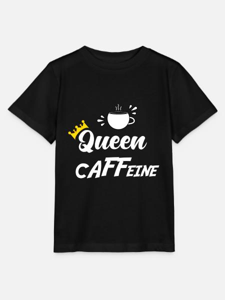 KÖNIGIN CAFFEINE - Stanley/Stella Kinder T-Shirt MINI CREATOR - Schwarz