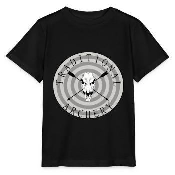 traditional archery, archer, shirt - Stanley/Stella MINI CREATOR Kids’ T-Shirt - black - Front - Mikhail (115cm)