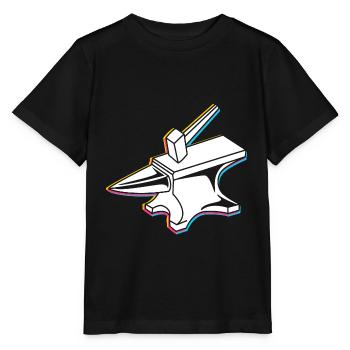 Anvil blacksmithing - Stanley/Stella MINI CREATOR Kids’ T-Shirt - black - Front - Mikhail (115cm)