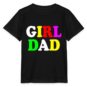 Girl dad - Stanley/Stella Kinder T-Shirt MINI CREATOR  - Schwarz - Vorne - Mikhail (115cm)