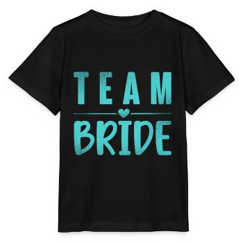 Team Braut - Stanley/Stella Kinder T-Shirt MINI CREATOR  - Schwarz - Vorne - Mikhail (115cm)