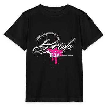 Team Braut - Stanley/Stella Kinder T-Shirt MINI CREATOR  - Schwarz - Vorne - Mikhail (115cm)