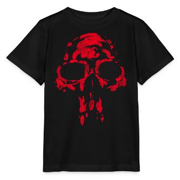 Skull - Neanderthal RED - Stanley/Stella MINI CREATOR Kids’ T-Shirt - black - Front - Mikhail (115cm)