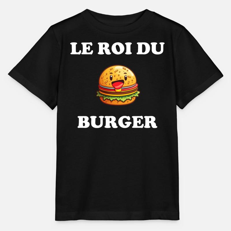 Le roi du burger - T-shirt bio MINI CREATOR Stanley/Stella Enfant - noir