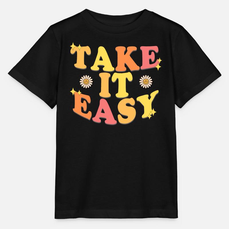 Take It Easy - Stanley/Stella Kinder T-Shirt MINI CREATOR  - Schwarz