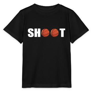 Basketball shoot- Basketball Player - Basketball - Stanley/Stella MINI CREATOR Kids’ T-Shirt - black - Front - Mikhail (115cm)