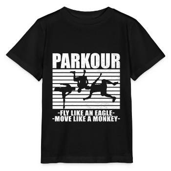 Parkour Freerunning Le Parcour Traceur Gift - Stanley/Stella MINI CREATOR Kids’ T-Shirt - black - Front - Mikhail (115cm)