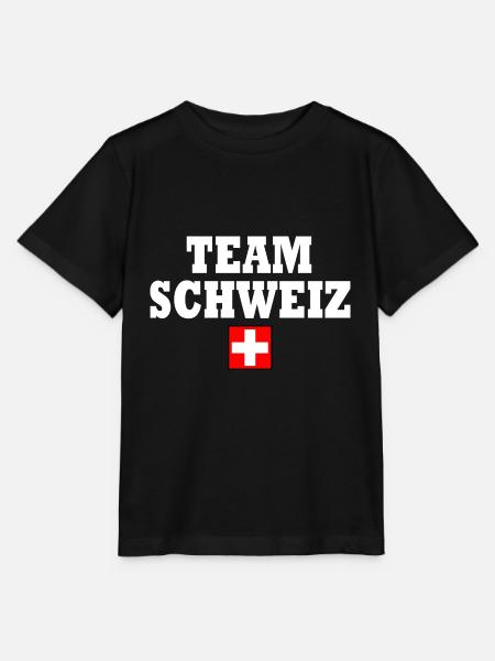 Team schweiz - Stanley/Stella Kinder T-Shirt MINI CREATOR - Schwarz