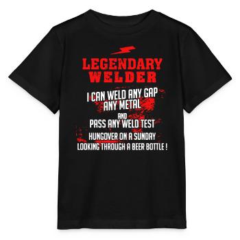Legendary Welder - Stanley/Stella MINI CREATOR Kids’ T-Shirt - black - Front - Mikhail (115cm)