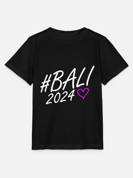 Bali 2024 Herz Reise - Stanley/Stella Kinder T-Shirt MINI CREATOR  - Schwarz