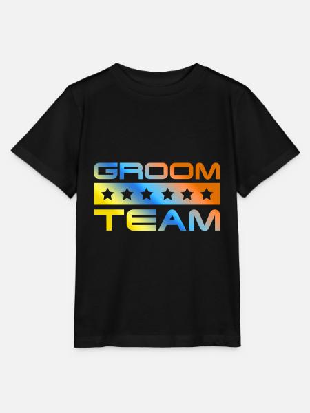 Groom Crew Bunt - Stanley/Stella Kinder T-Shirt MINI CREATOR - Schwarz