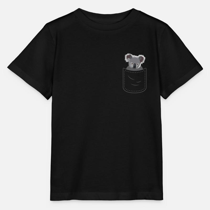 Niedlicher Koala Brusttasche Tasche - Stanley/Stella Kinder T-Shirt MINI CREATOR  - Schwarz