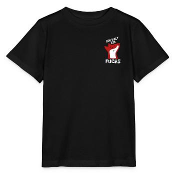 Bin halt ein Fuchs - schlau und clever - Stanley/Stella Kinder T-Shirt MINI CREATOR  - Schwarz - Vorne - Mikhail (115cm)