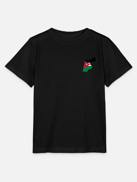 Jordanien Flagge Landkarte - Stanley/Stella Kinder T-Shirt MINI CREATOR  - Schwarz