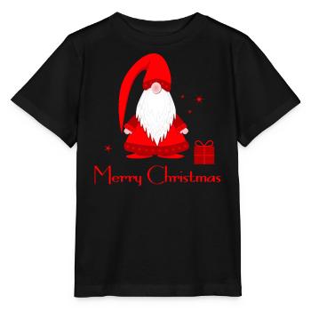 Noël des elfes Joyeux Noël - T-shirt bio MINI CREATOR Stanley/Stella Enfant - noir - Devant - Mikhail (115cm)