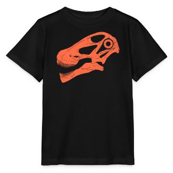 Crâne fossile d’Argentinosaurus - T-shirt bio MINI CREATOR Stanley/Stella Enfant - noir - Devant - Mikhail (115cm)