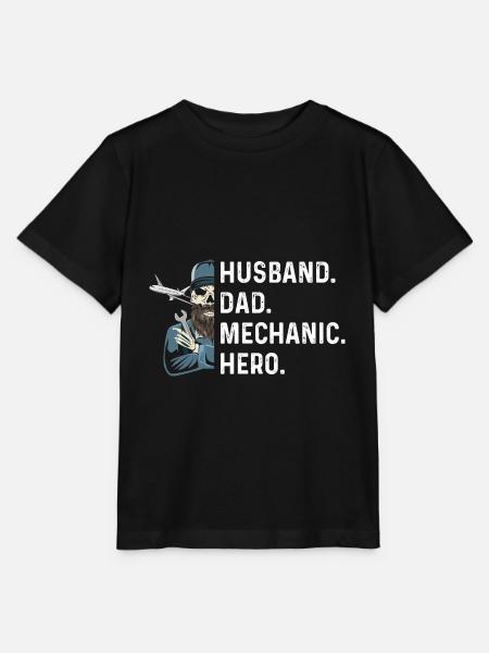 Aviation Design für deinen Flugzeug Mechaniker - Stanley/Stella Kinder T-Shirt MINI CREATOR - Schwarz