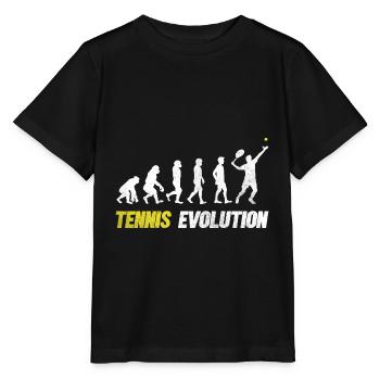 Tennisspieler Tennistrainer Geschenk Tennisspielen - Stanley/Stella Kinder T-Shirt MINI CREATOR  - Schwarz - Vorne - Mikhail (115cm)