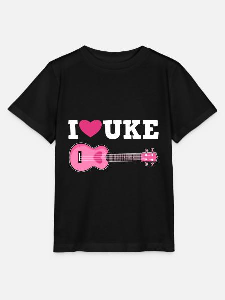 Ukulele Ich Liebe - Stanley/Stella Kinder T-Shirt MINI CREATOR - Schwarz