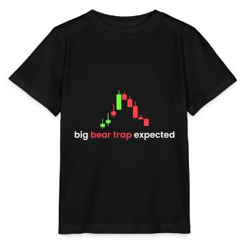 Big bear expected - Stanley/Stella MINI CREATOR Kids’ T-Shirt - black - Front - Mikhail (115cm)