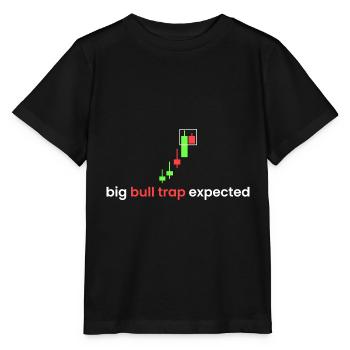 Big bull expected - Stanley/Stella MINI CREATOR Kids’ T-Shirt - black - Front - Mikhail (115cm)