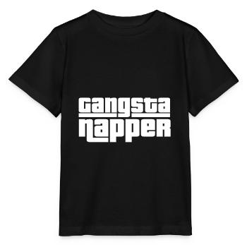gangsta napper - Stanley/Stella Kinder T-Shirt MINI CREATOR  - Schwarz - Vorne - Mikhail (115cm)