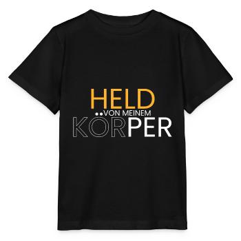 Held von meinem Körper - Stanley/Stella Kinder T-Shirt MINI CREATOR  - Schwarz - Vorne - Mikhail (115cm)