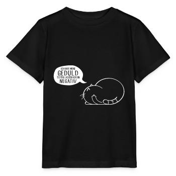 Ich habe meine Geduld testen lassen bin negativ - Stanley/Stella Kinder T-Shirt MINI CREATOR  - Schwarz - Vorne - Mikhail (115cm)