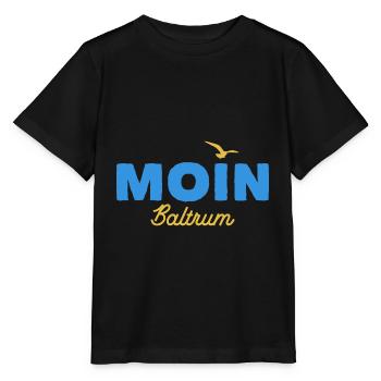 Nordsee Moin Baltrum - Stanley/Stella Kinder T-Shirt MINI CREATOR  - Schwarz - Vorne - Mikhail (115cm)