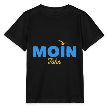 Nordsee Moin Föhr - Stanley/Stella Kinder T-Shirt MINI CREATOR  - Schwarz - Vorne - Mikhail (115cm)