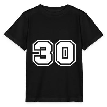 Symbole de 30 chiffres - T-shirt bio MINI CREATOR Stanley/Stella Enfant - noir - Devant - Mikhail (115cm)
