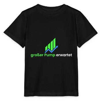 großer Pump erwartet - Stanley/Stella Kinder T-Shirt MINI CREATOR  - Schwarz - Vorne - Mikhail (115cm)