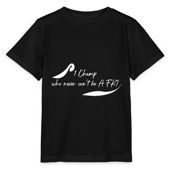 Welcher Champ ist nie AFK? - Stanley/Stella Kinder T-Shirt MINI CREATOR  - Schwarz - Vorne - Mikhail (115cm)
