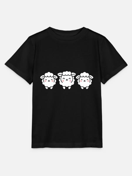 Schaf - Stanley/Stella Kinder T-Shirt MINI CREATOR  - Schwarz